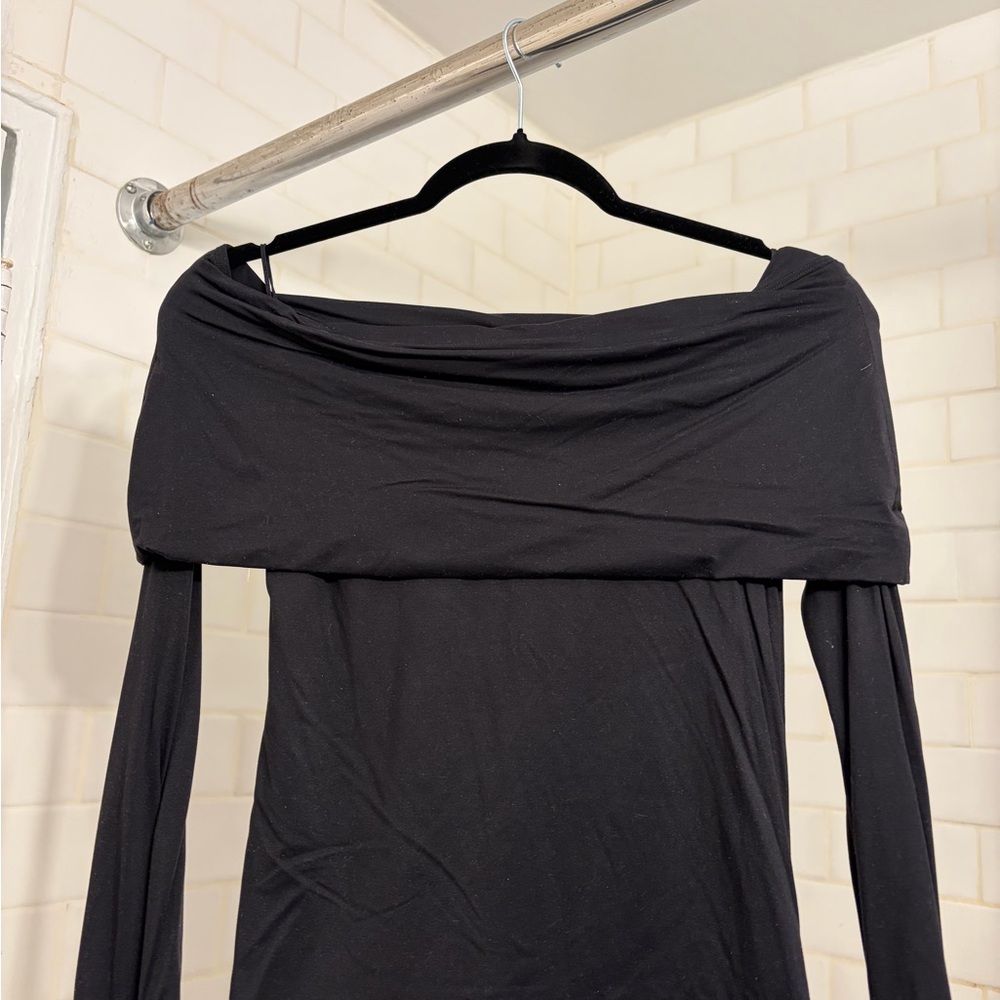 Elegant Black Off-Shoulder Top